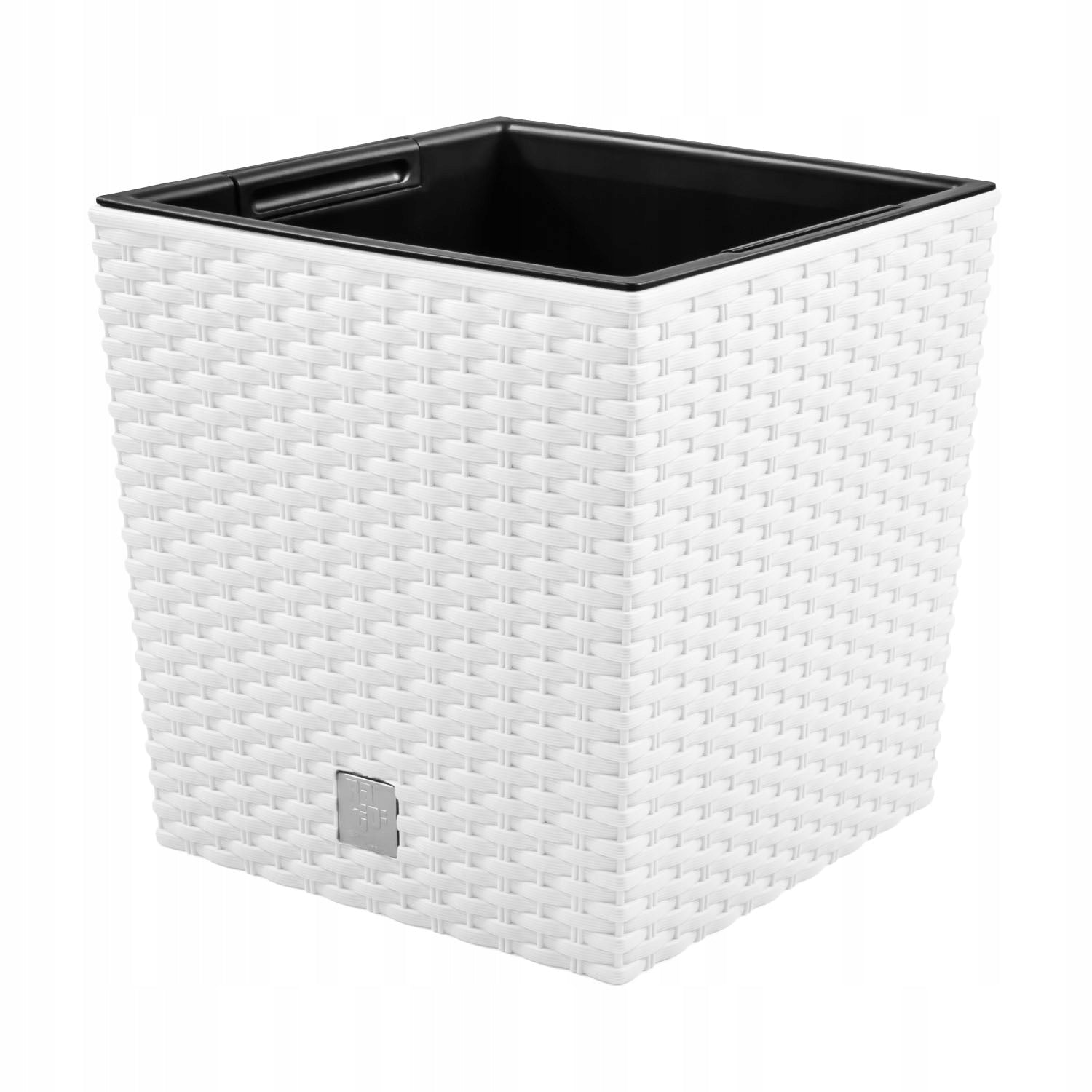 Rattan pot DRTS170L Rato low + insert White