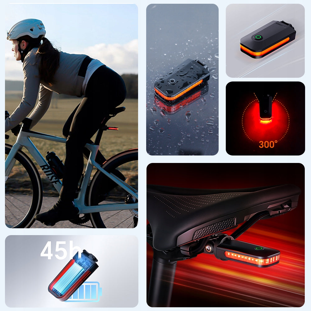 Ravemen CL01pro Rear Warning Light Bike For USB-C 200mAh 30lm Model CL01pro