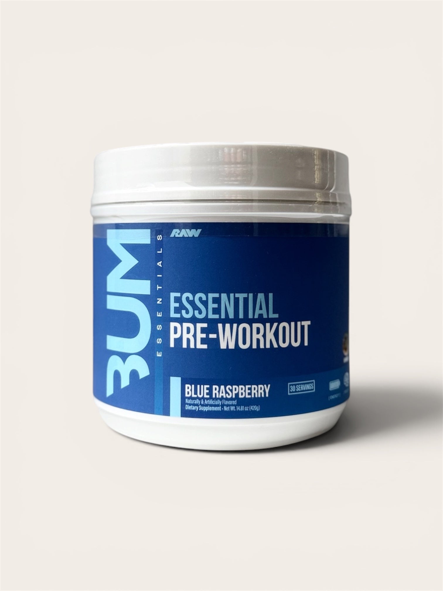 Raw Nutrition CBUM Essential Pre-Workout Blue Raspberry 420g Citrulline Expiration date at least 1 year from the date of purchase