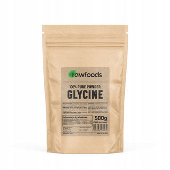 Rawfoods GLYCINE Powder 500g 1000mg GLYCINE Stress Nervous System POWDER