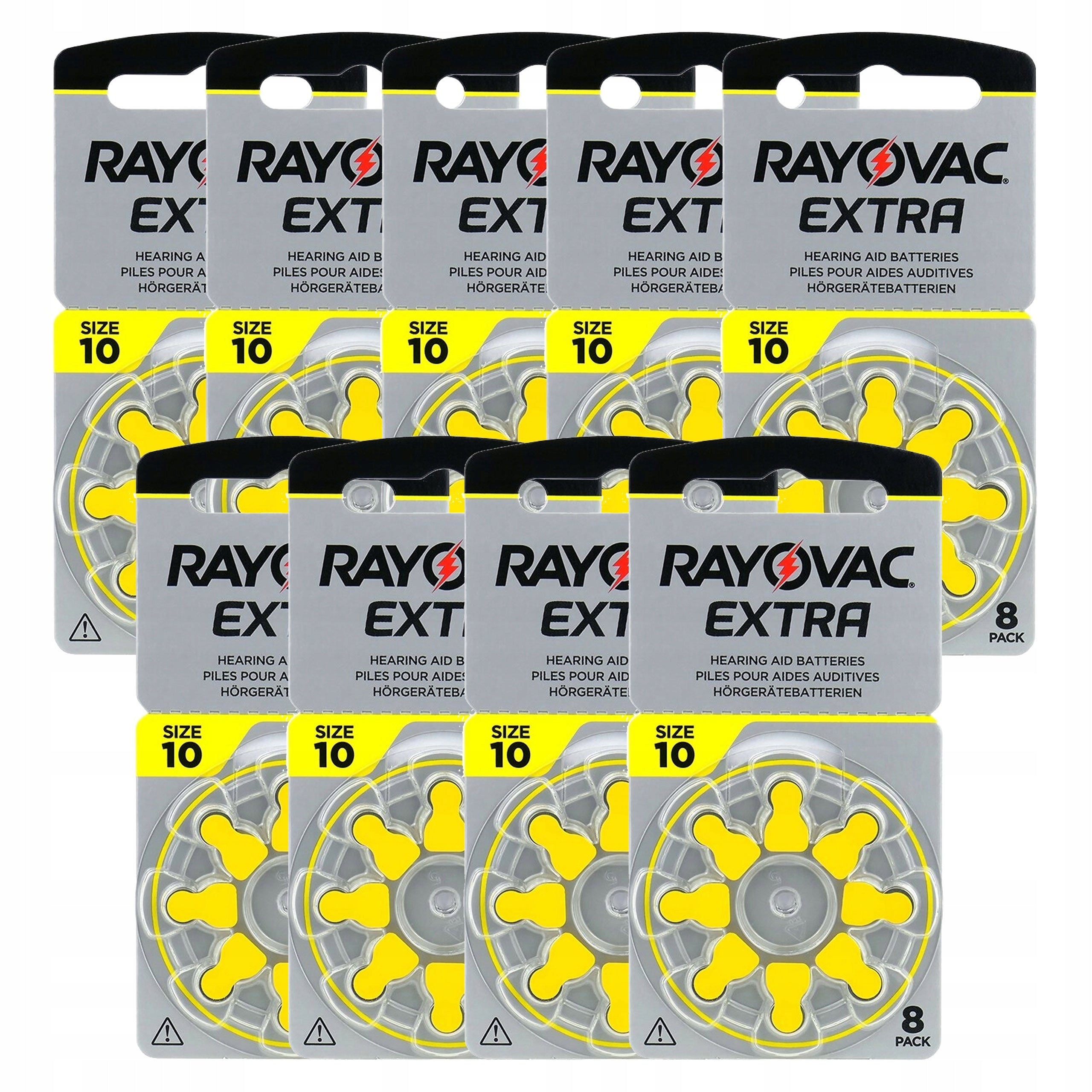 Rayovac 10 9BL Advanced Hearing Aid Battery for Hearing Aid R9 72pcs