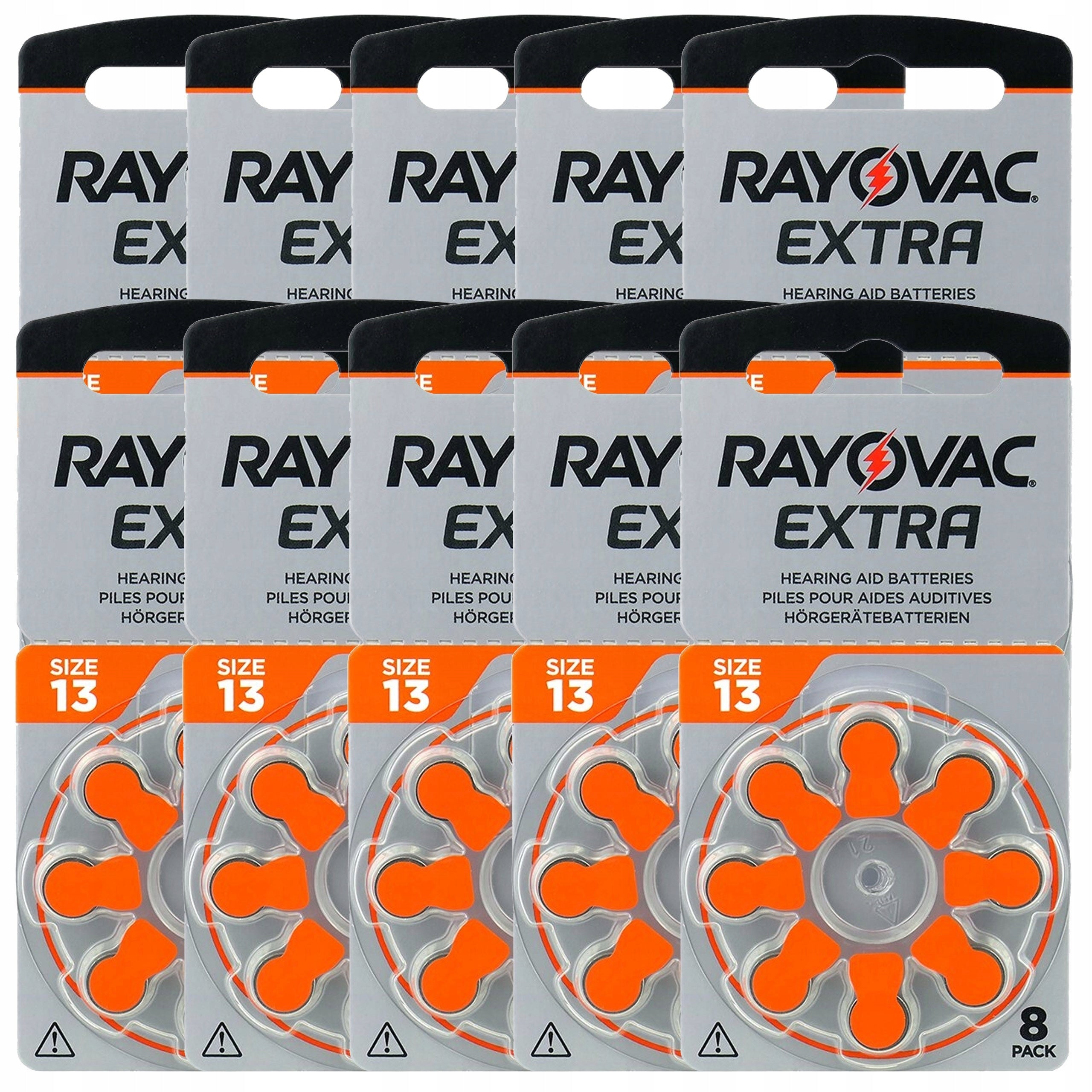 Rayovac Extra Hearing Aid Batteries 13 PR48 1,45V 80 Pack