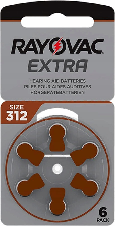 Rayovac Extra Hearing Aid Battery 312 30 Pack 180mAh Medical device yes
