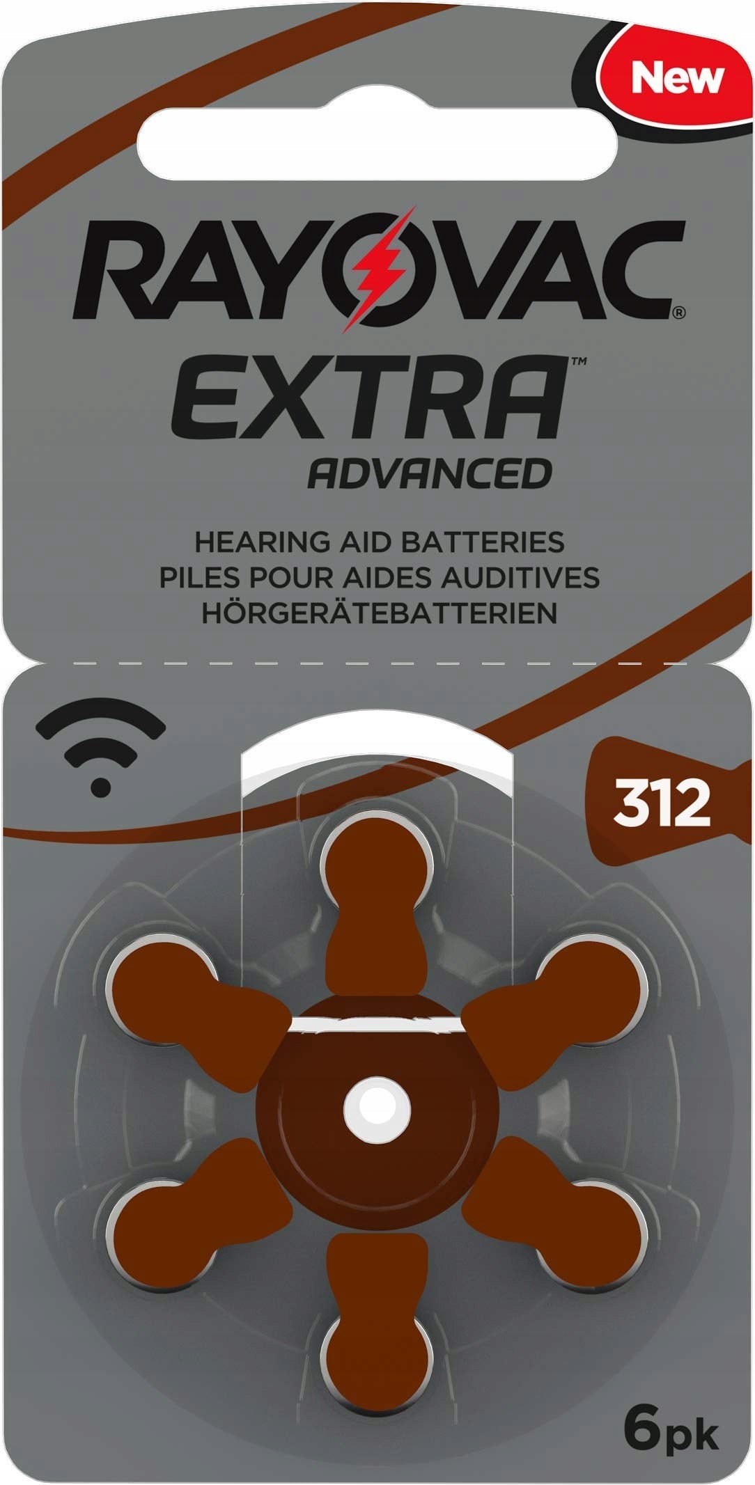 Rayovac Extra Hearing Aid Battery 312 30 Pack 180mAh Packaging status original