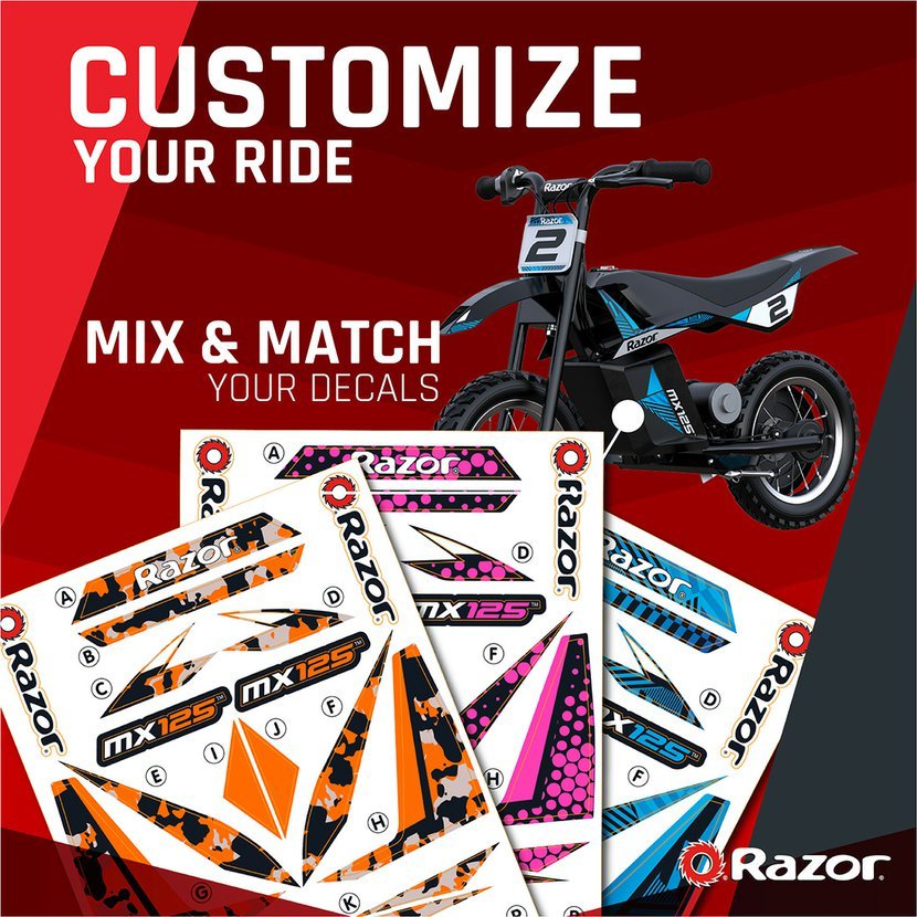 Razor MX125 Dirt Rocket - multicolor s lithiovou baterií Manufacturer code 15173802