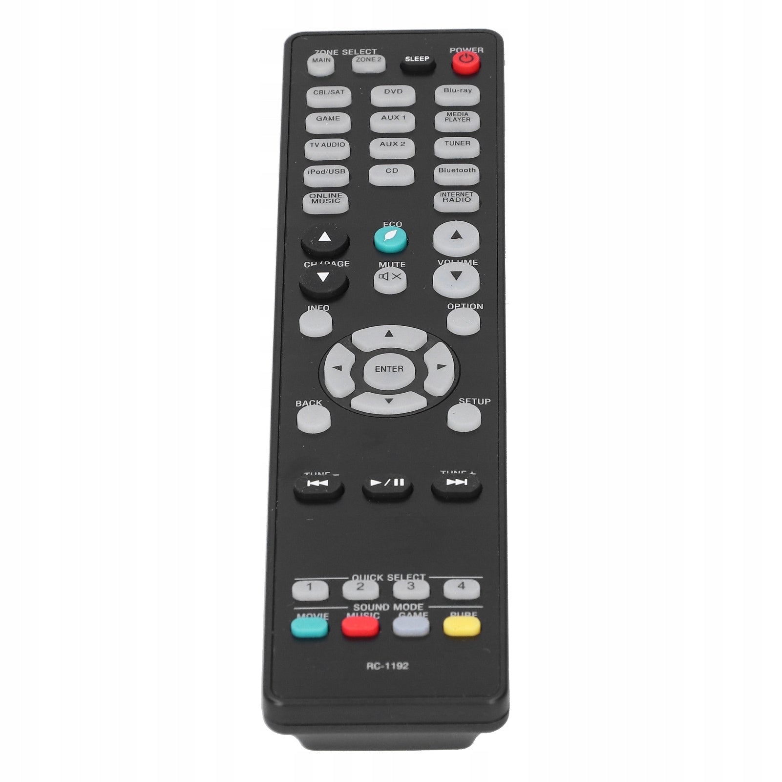 Rc --1192 universal tv pilot control for lcd tv portable replacement qz Brand no brand