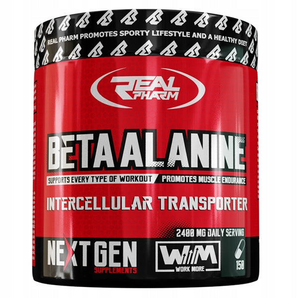 Real Pharm Beta Alanine 1100 mg 150 capsules Muscle Capacity Amino Acid Packaging status original