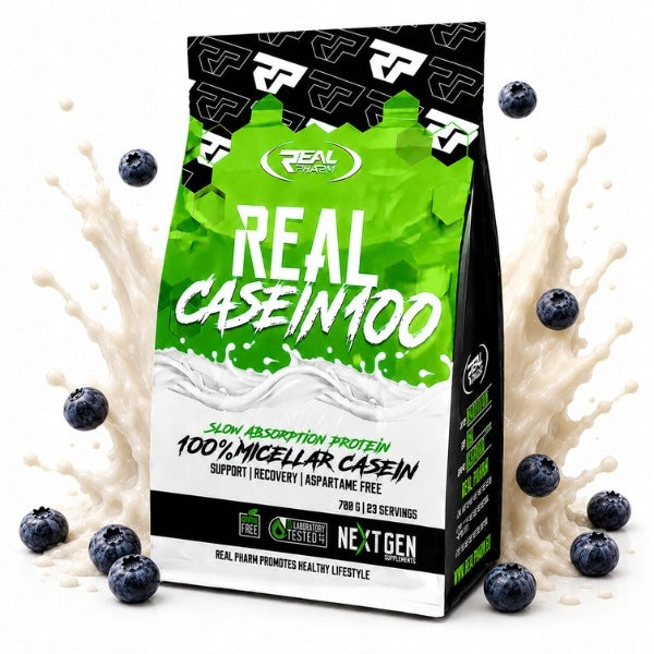 Real Pharm Casein 100 700g Casein Night Protein Regeneration Vanilla Berry