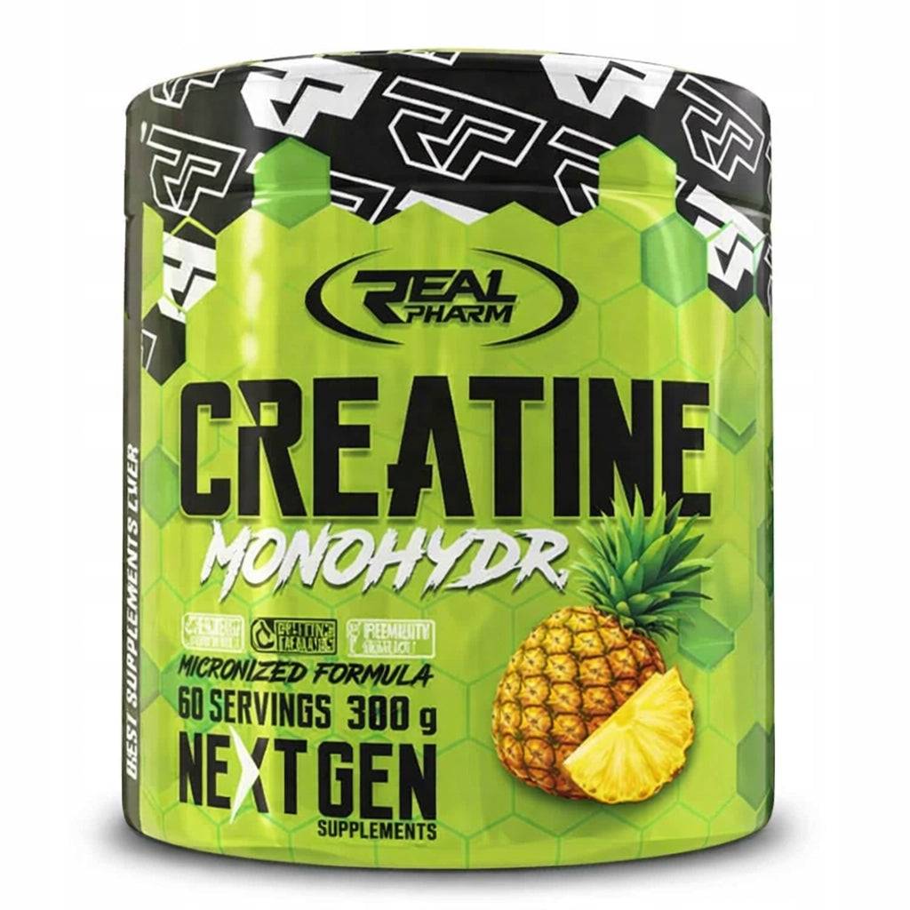 Real Pharm Creatine 300g Creatine Monohydrate Creatine Flavour Pineapple