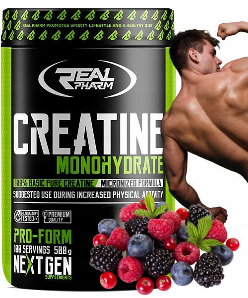 Real Pharm Creatine Monohydrate Forest Fruit 500g CREATINE MONO FOREST FRUIT Expiration date not specified