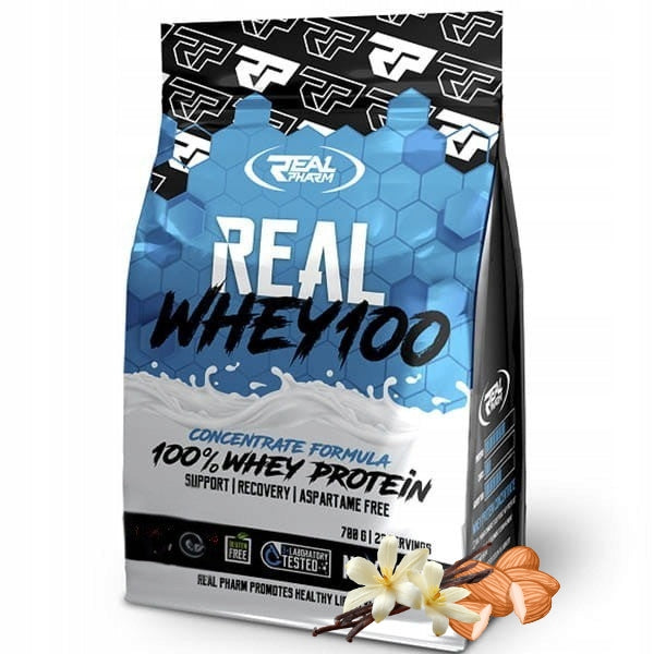 Real Pharm Whey 700 g Vanilla Almond Protein WPC Concentrate Regeneration Expiration date not specified