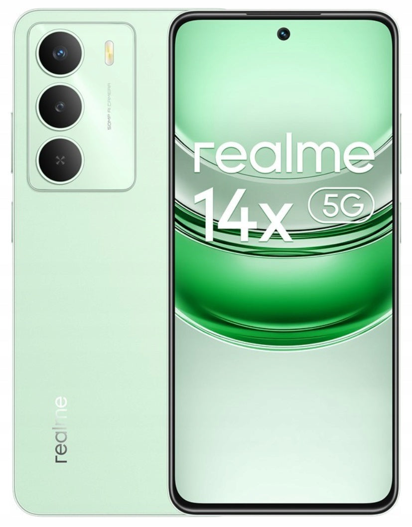 Realme 14X 5G | Peridot Green | 6/128 GB | NFC | 5000 mAh | IP64 | 120 Hz