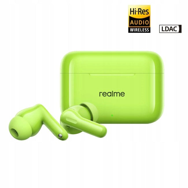 Realme Buds T200 ANC Wireless Bluetooth In-Ear Headphones Green Packaging status original
