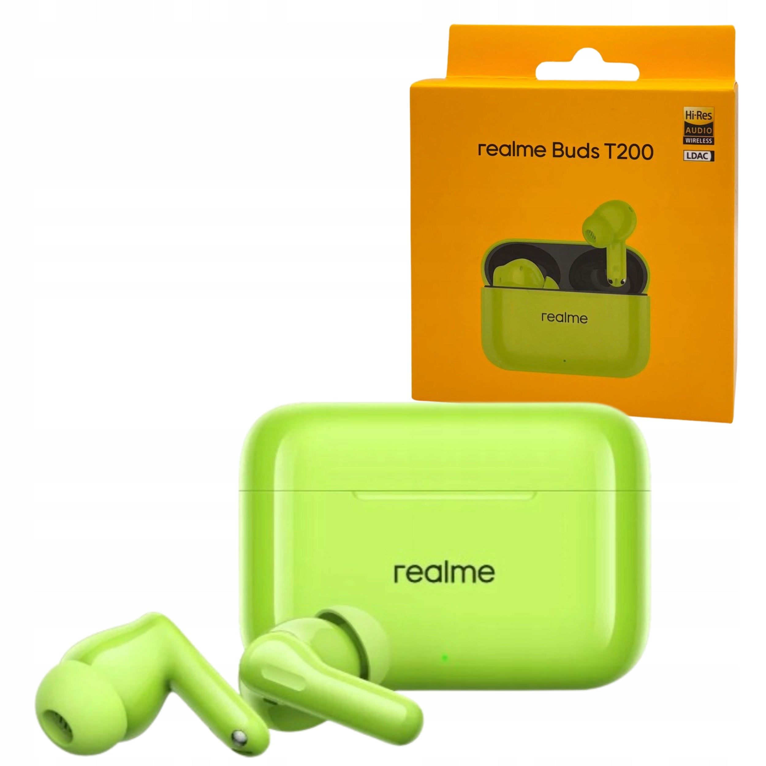 Realme Buds T200 ANC Wireless Bluetooth In-Ear Headphones Green