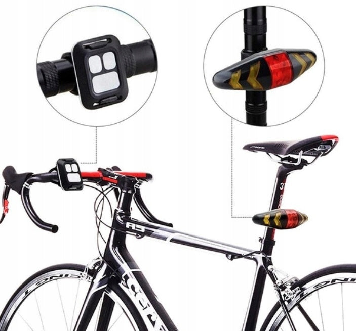 Rear Bicycle Led Light For Bicycle Rear Indicators Remote Controlled Brand Gotel