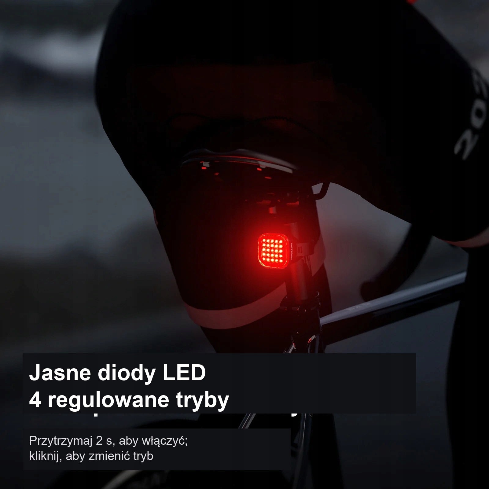 Rear Bike Light CYCLAMI CY110 Stop USB IPX6 Brand CYCLAMI