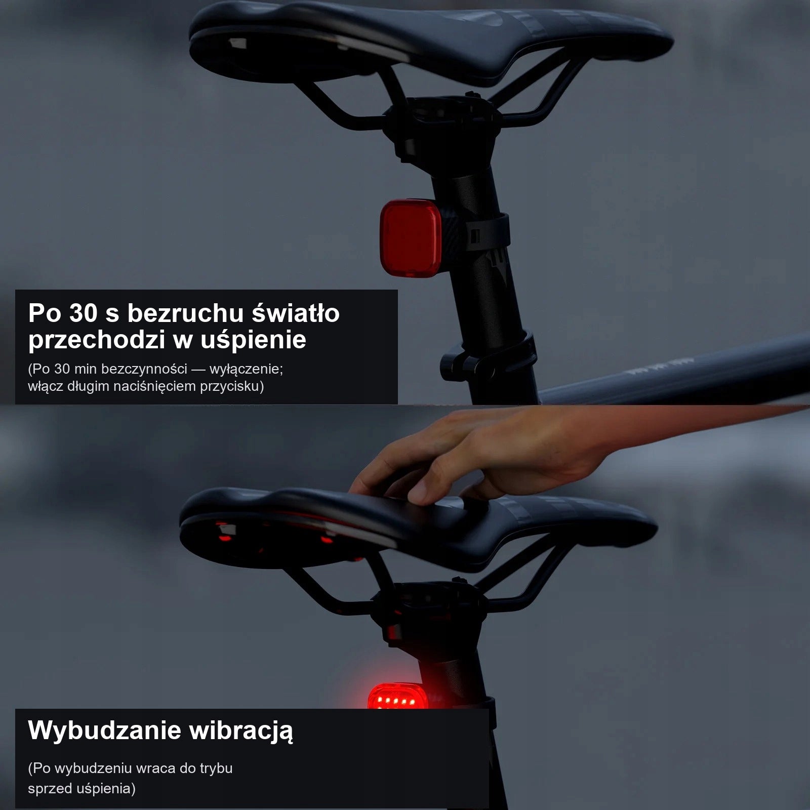 Rear Bike Light CYCLAMI CY110 Stop USB IPX6 Model CY110