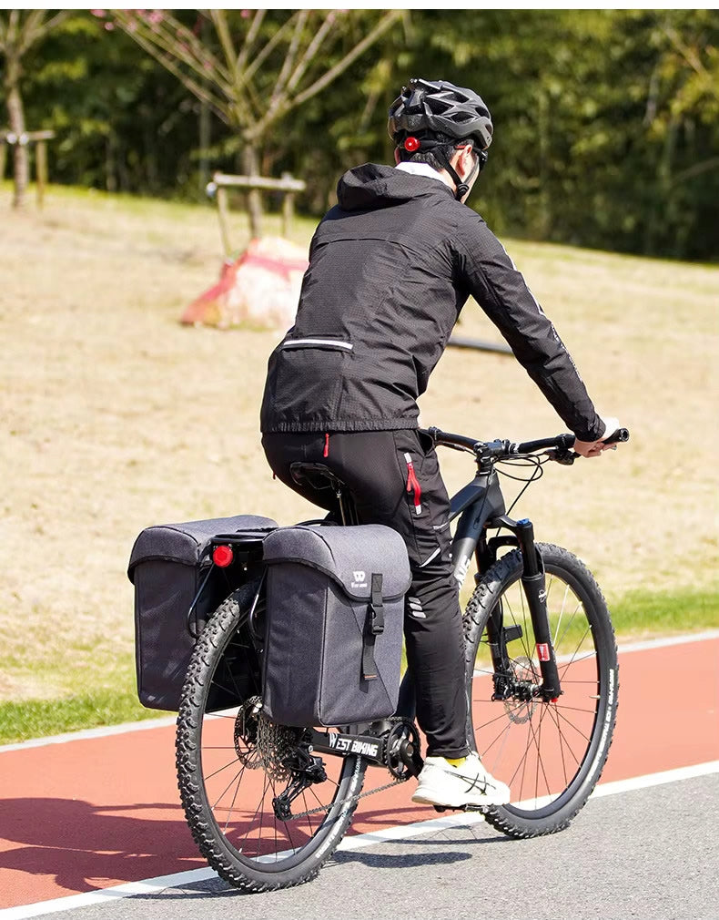 Rear bicycle bag for rack bicycle pouch panniers for bicycle 35 liters EAN (GTIN) 5906679351212