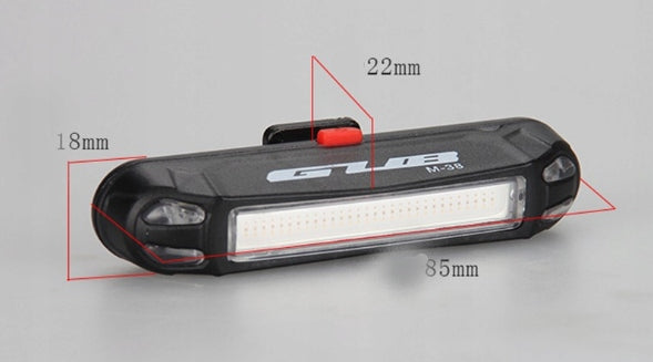 Rear bicycle light LED GUB M38C USB 3 colors Manufacturer code M38C