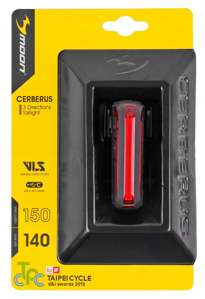 Rear bicycle light MOON CERBERUS 150lm Brand Moon