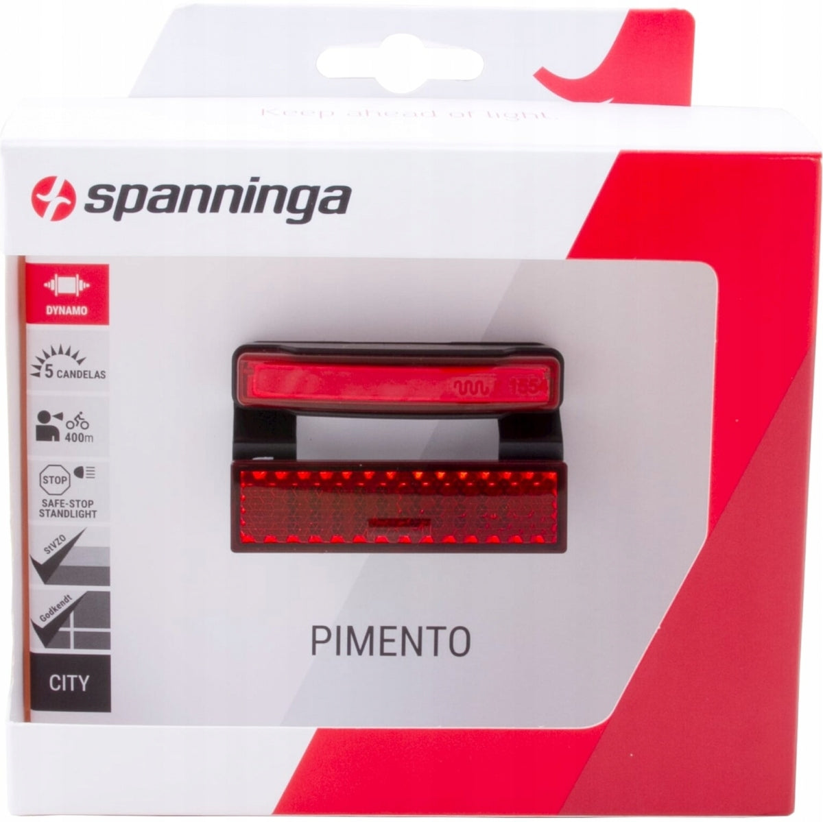 Rear bicycle light Spanninga Pimento Xds Manufacturer code 4-ALS673008KC