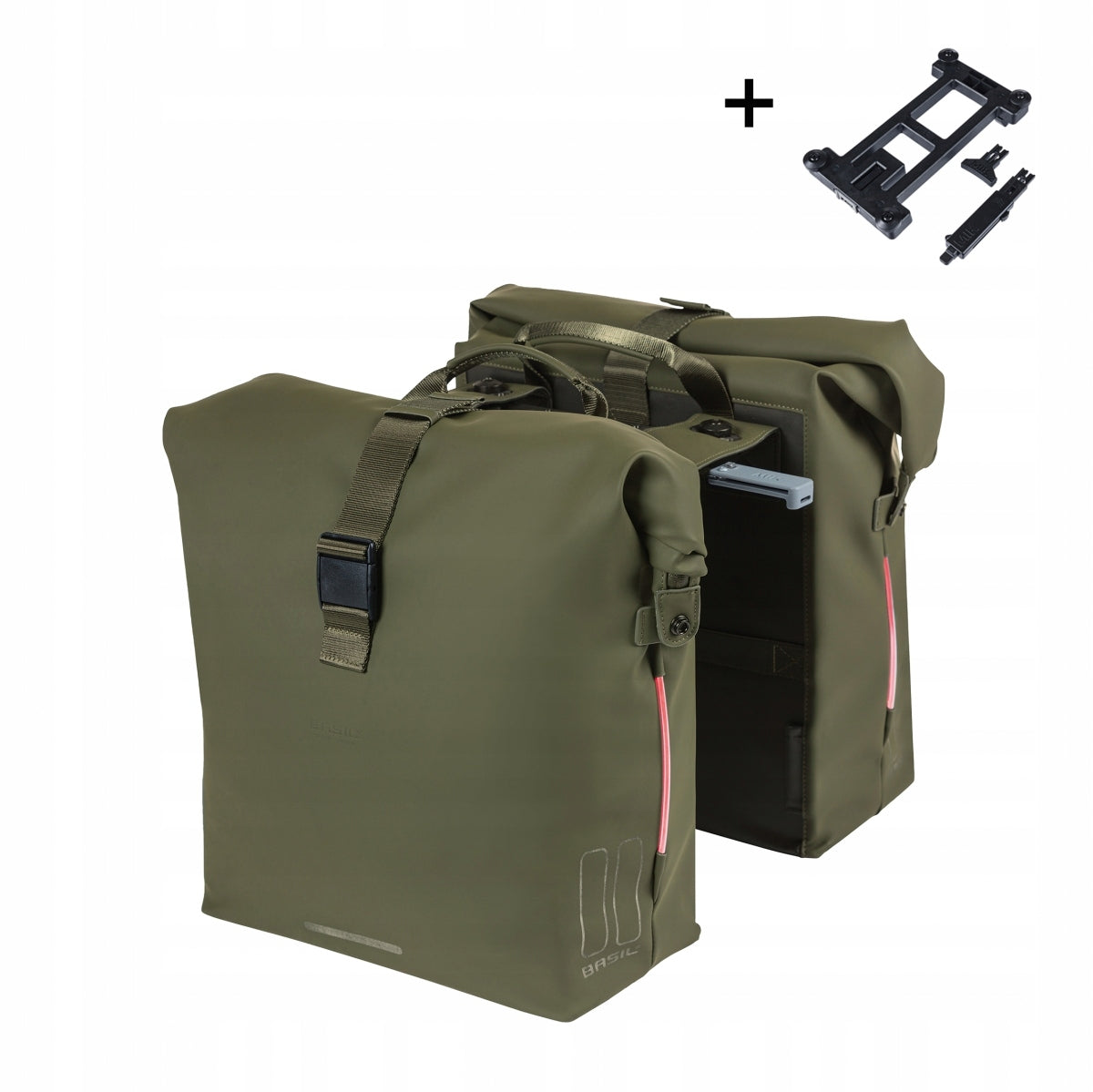 Rear bicycle pouch 2-chamber Basil SoHo Nordlight MIK 41L