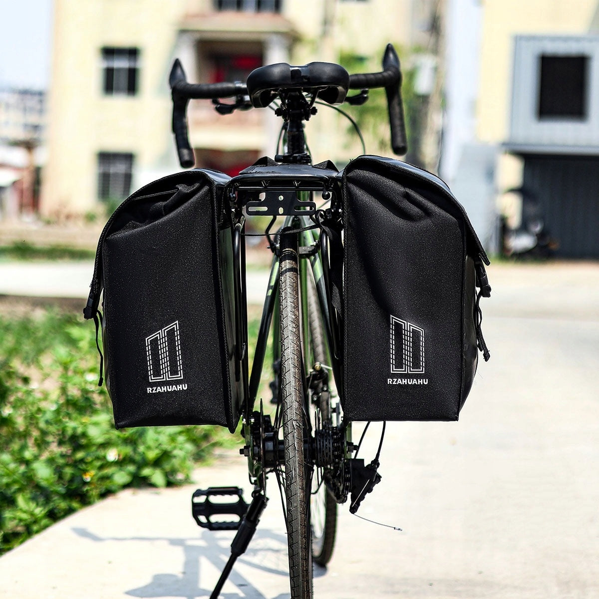 Rear bicycle pouch Rzahuahu Bicycle bag for pannier rack 45L Packaging status original