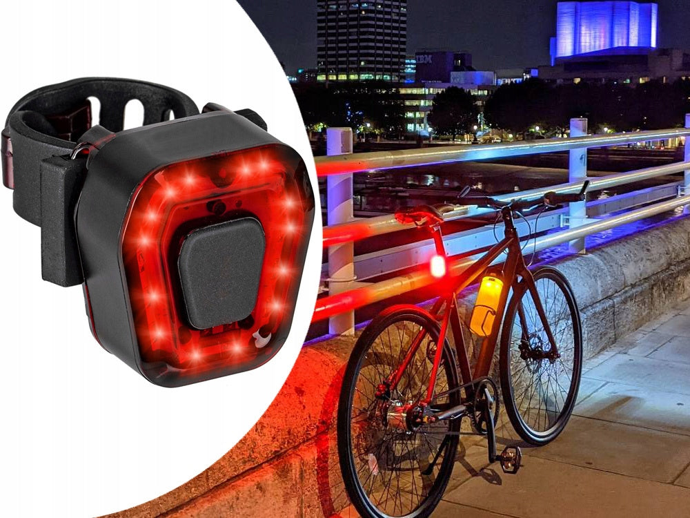 Rear bike light 14 led for bike light red strong back aku usb Brand Verk Group