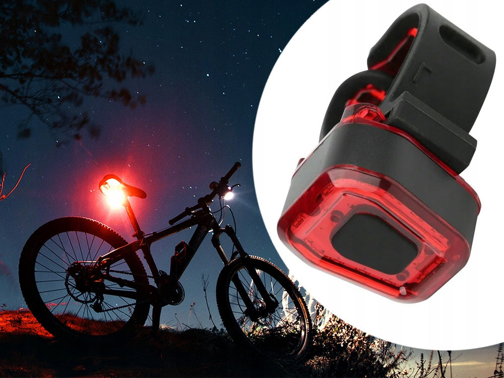 Rear bike light 14 led for bike light red strong back aku usb Kind rear-facing