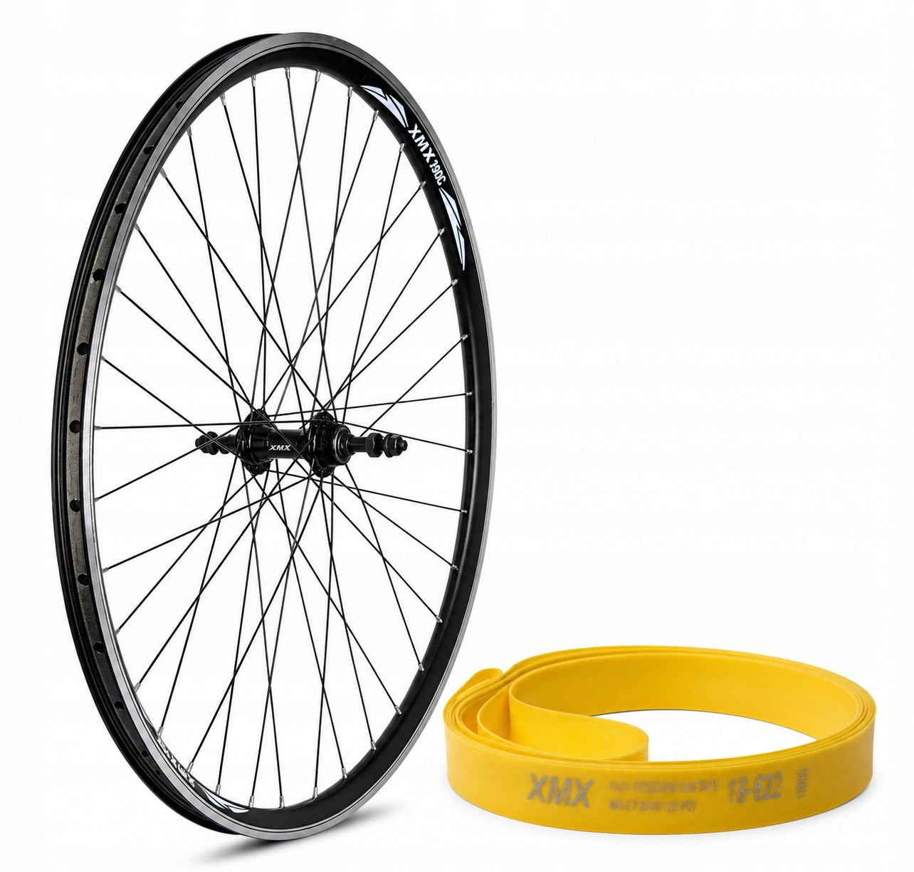 Rear wheel 28" conical rim, freewheel, machine bearings band freebie
