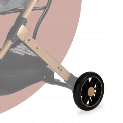 Rear wheel for trolley MoMi ESTELLE gold - spare 6,5 inch Packaging status original