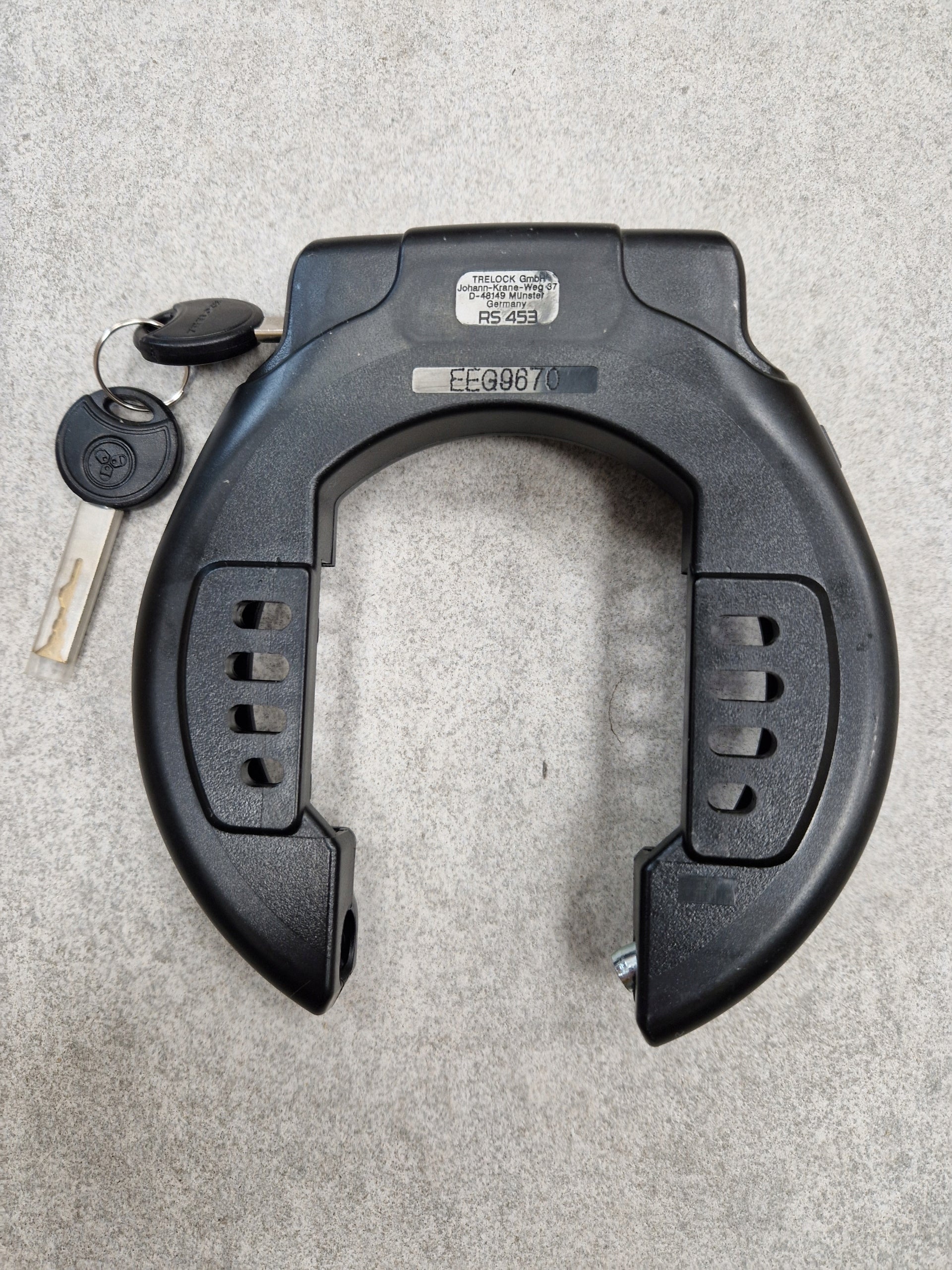 Rear wheel lock Trelock RS 453 AZ Balloon + Bosch lock Frame EAN (GTIN) 4016167062542