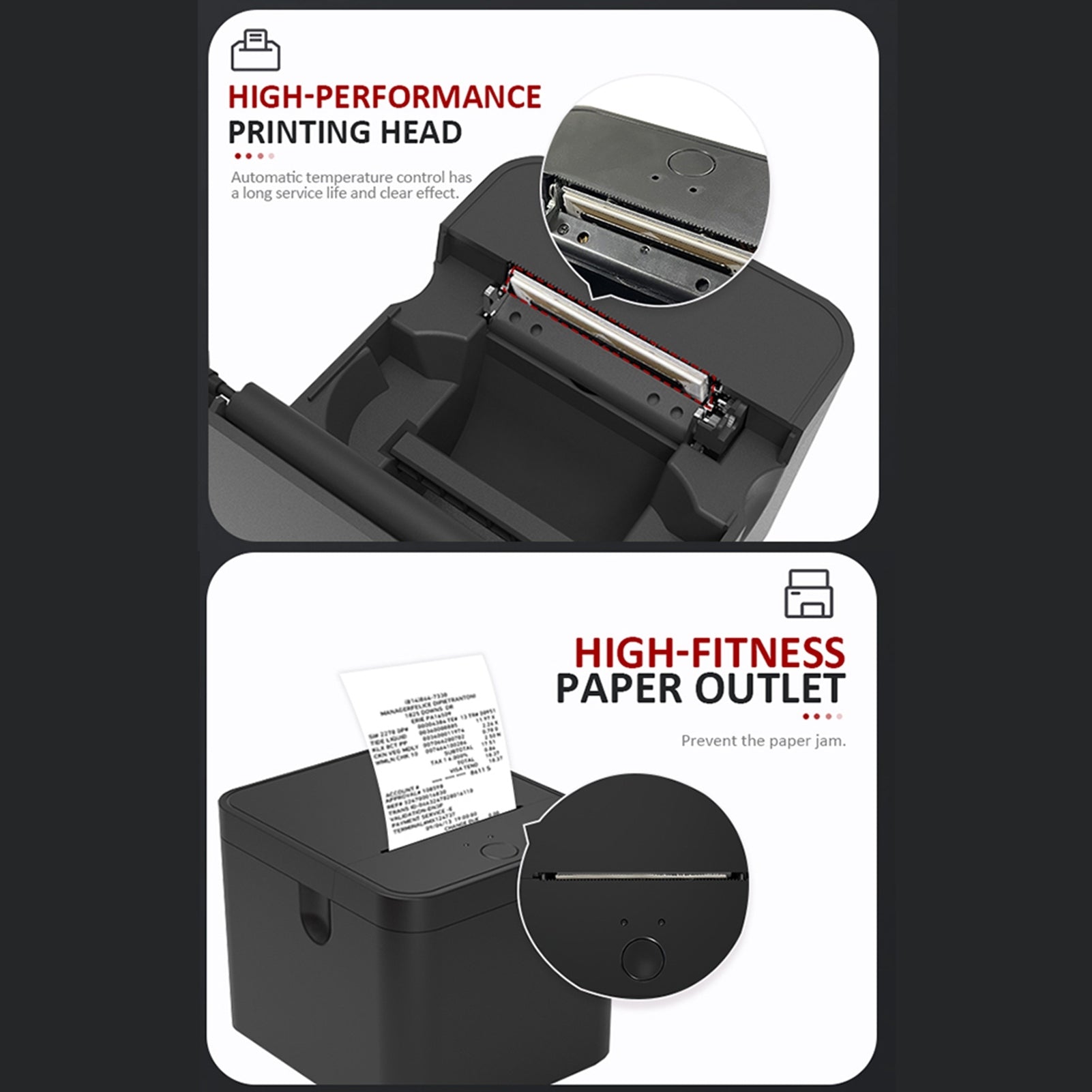 Receipt Printer Partial Portable USB BT Fast 58mm 5X Printer Printing technology other