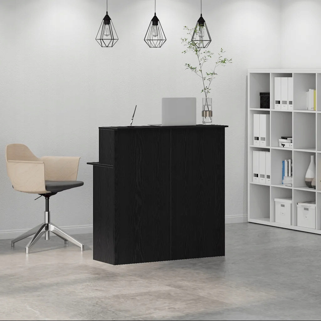 Reception desk black 100x50x103,5 cm Wood kl Brand VidaXL