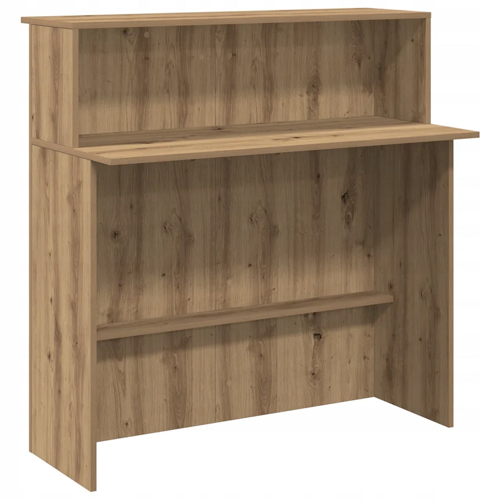 Reception desk oak artisan 100x50x103,5 cm Glued wood