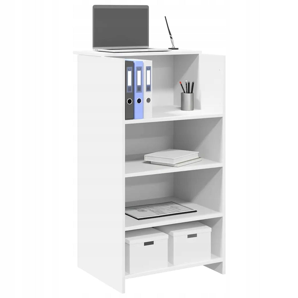 Reception desk white 55x50x103,5 cm Construction wood Brand VidaXL