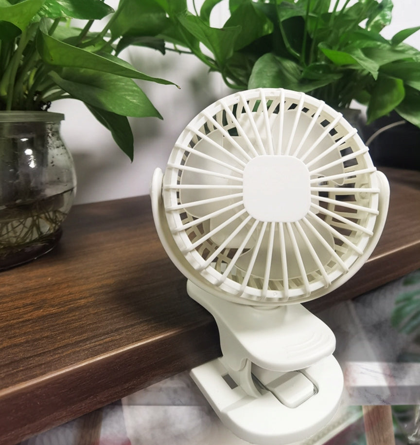 Rechargeable Fan for USB Clip Desk Quiet Small White EAN (GTIN) 5905440906477