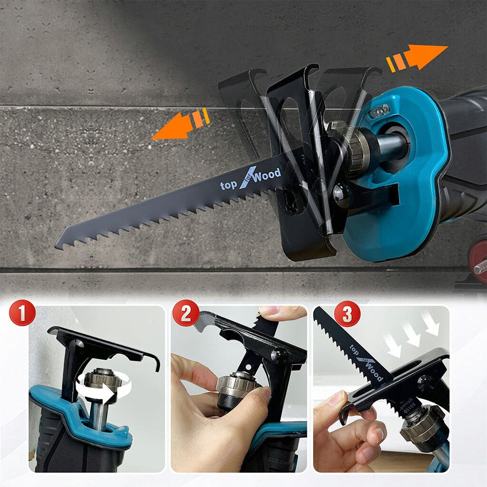 Rechargeable LED Reciprocating Saw 3500 RPM 150mm Cutting High Efficiency Manufacturer code piła szablasta 150mm