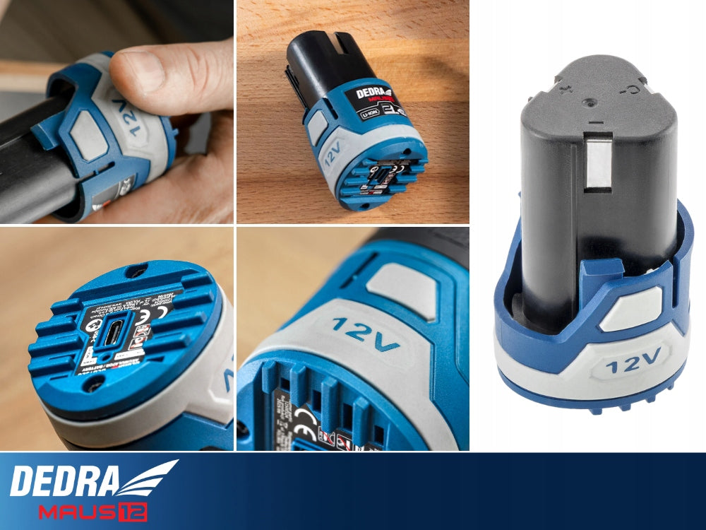 Rechargeable Li-Ion battery DEDRA MAUS 2.0Ah 12V without memory effect Voltage (V) 12 V