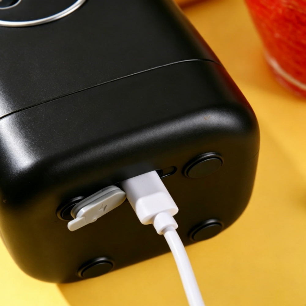 Rechargeable Portable Blender Self-Cleaning Function, Safe Black Dominant color black