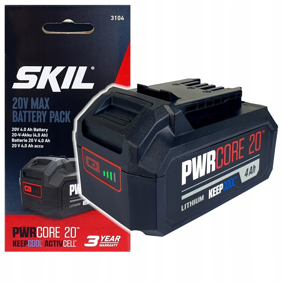 Rechargeable battery Skil 20V 4,0Ah 3104 AA Li-Ion KEEP COOL