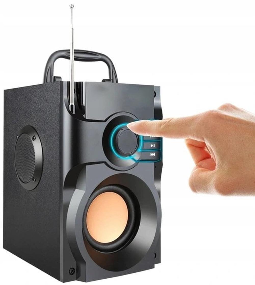 Rechargeable bluetooth speaker SD FM radio USB Batteries included yes