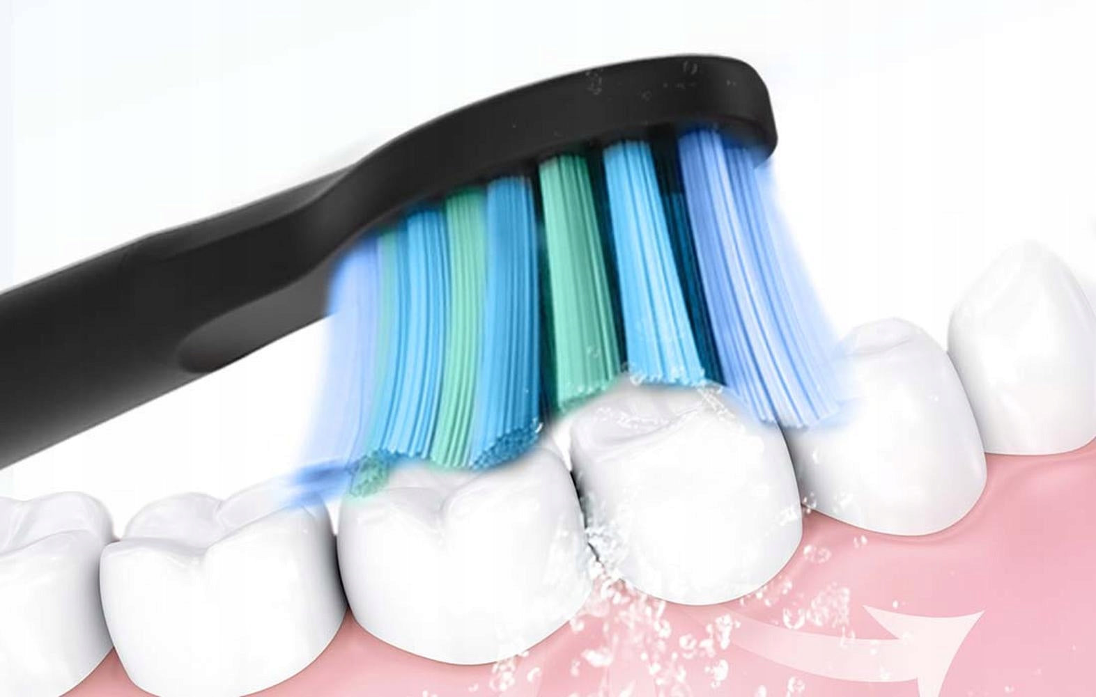 Rechargeable toothbrush black + 8 attachments Brand Fairywill