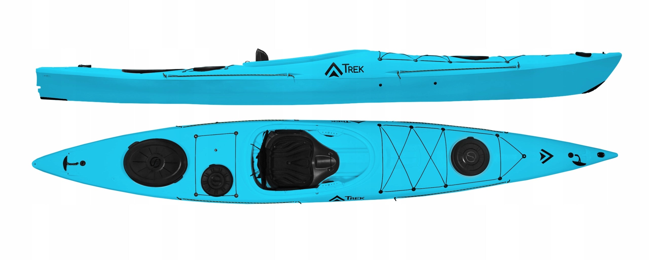 Recreational kayak made of polyethylene TREK Aquarius blue comfortable one Manufacturer code KAJ000700