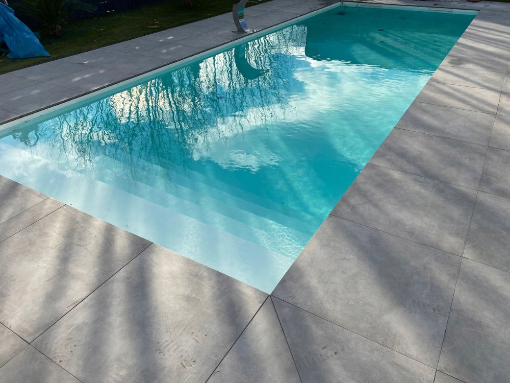 Rectangular polypropylene swimming pool 6x3x1,5 m, 25m3, assembly, accessories.
