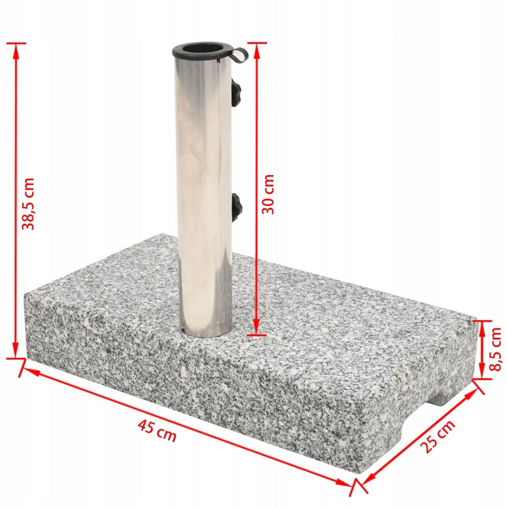 Rectangular umbrella base, granite, 25 kg EAN (GTIN) 8718475571476