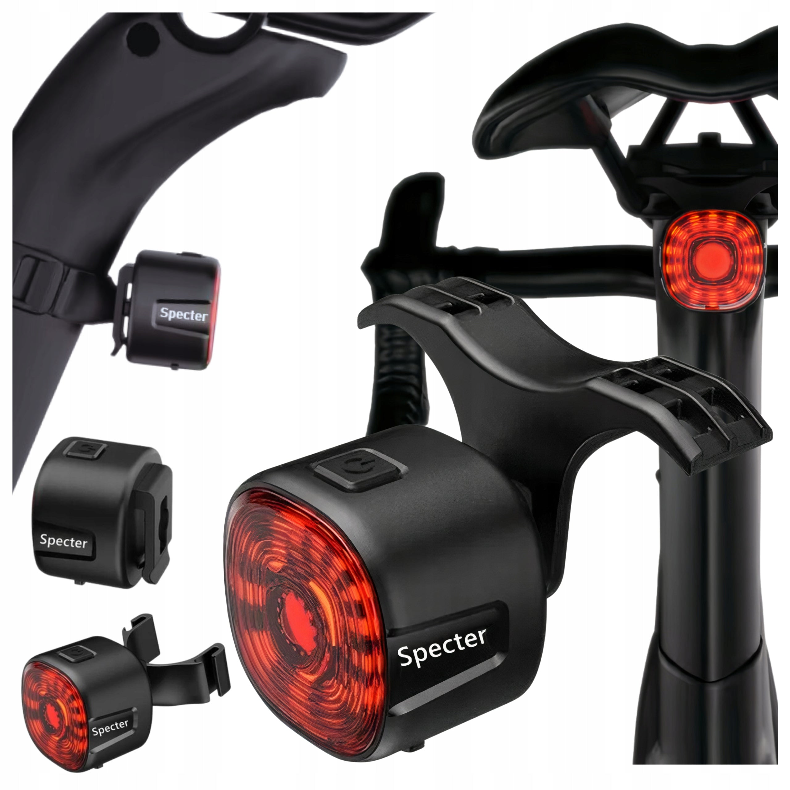 Red Bike light SPECTER WT09 rear USB C battery 100 hours