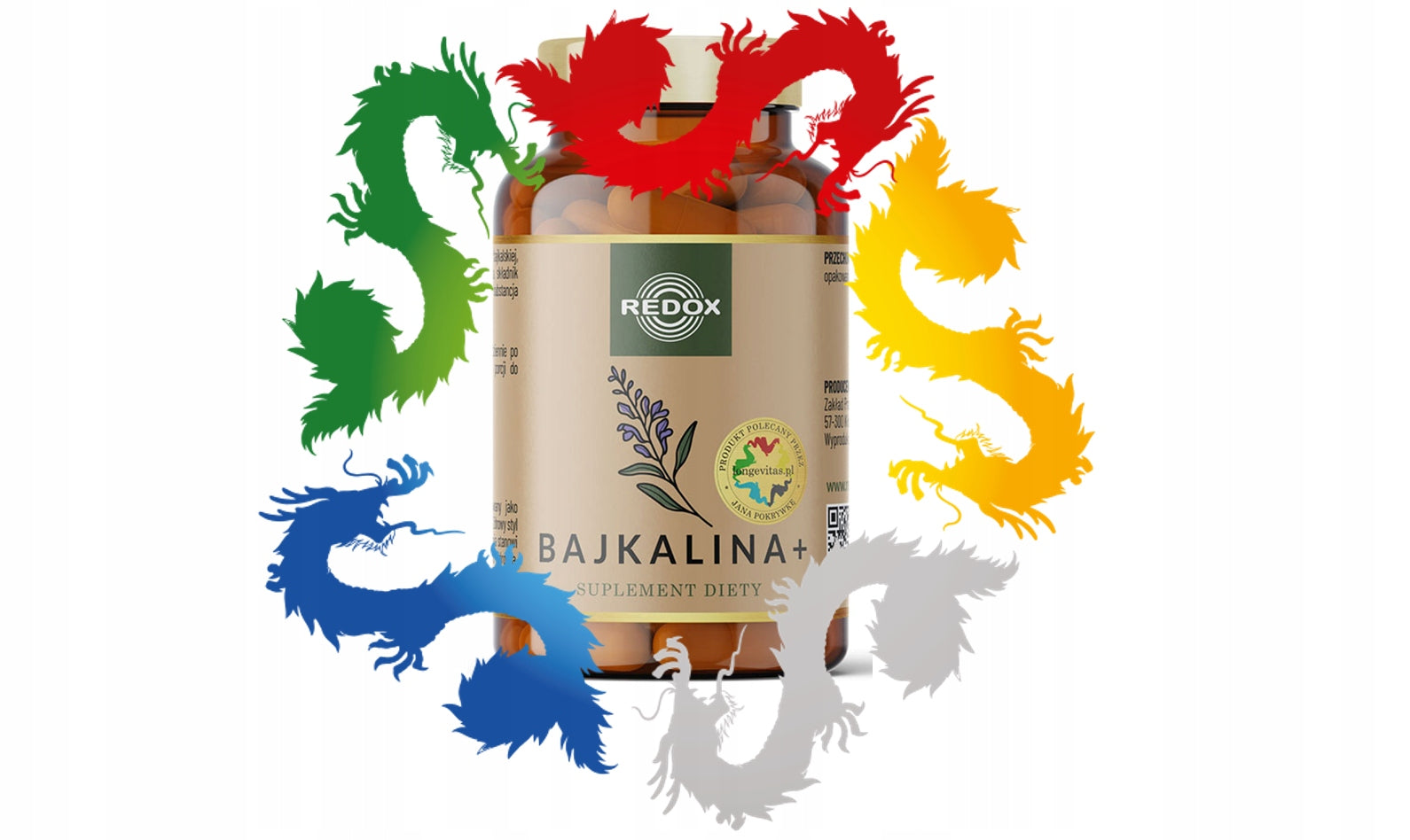 Red-OX | Baikalin + | Baikal Thyroid | Dr. Jan Lid | 60 kaps. EAN (GTIN) 5902768160505