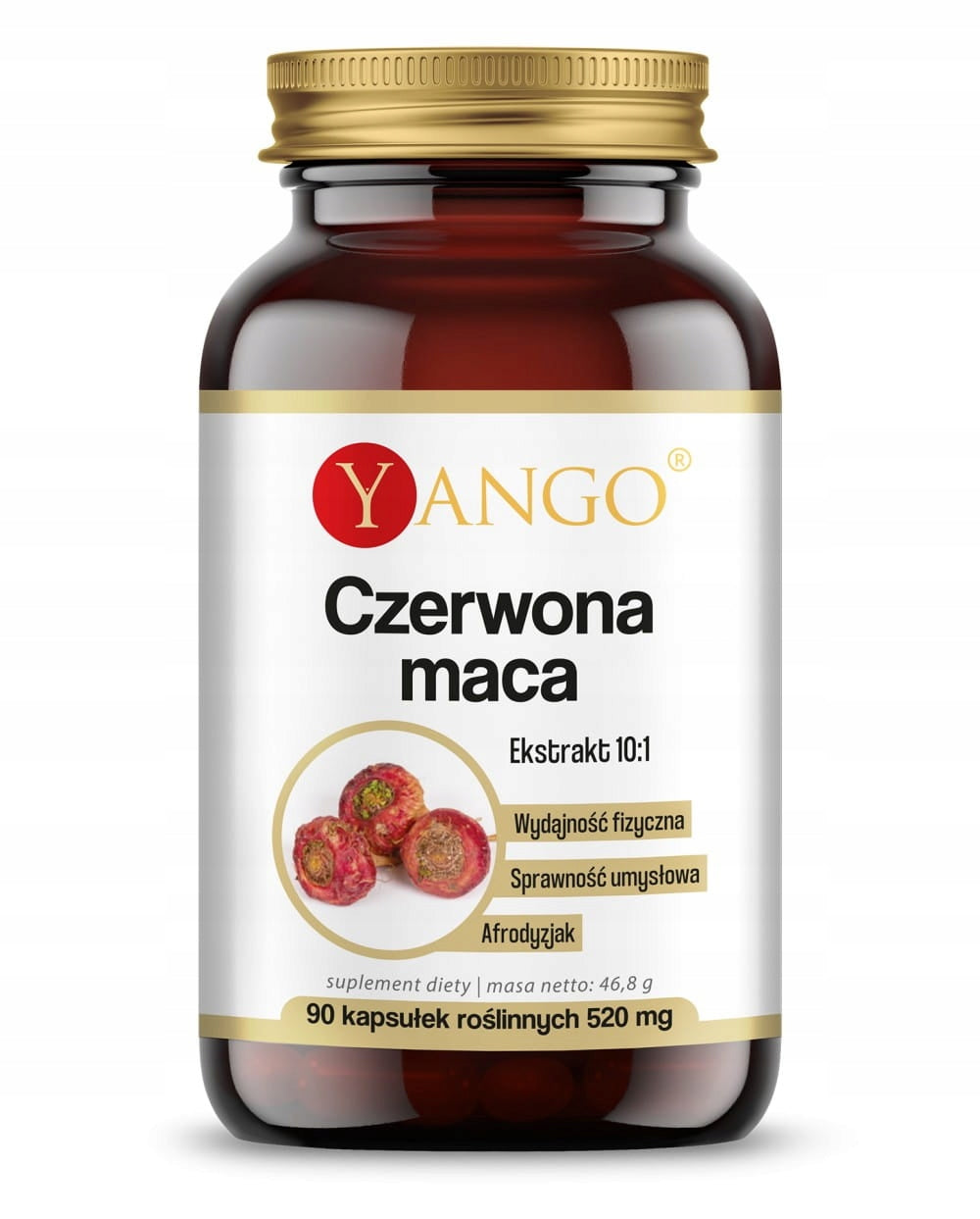Red maca - 90 capsules - Yango - F capacity