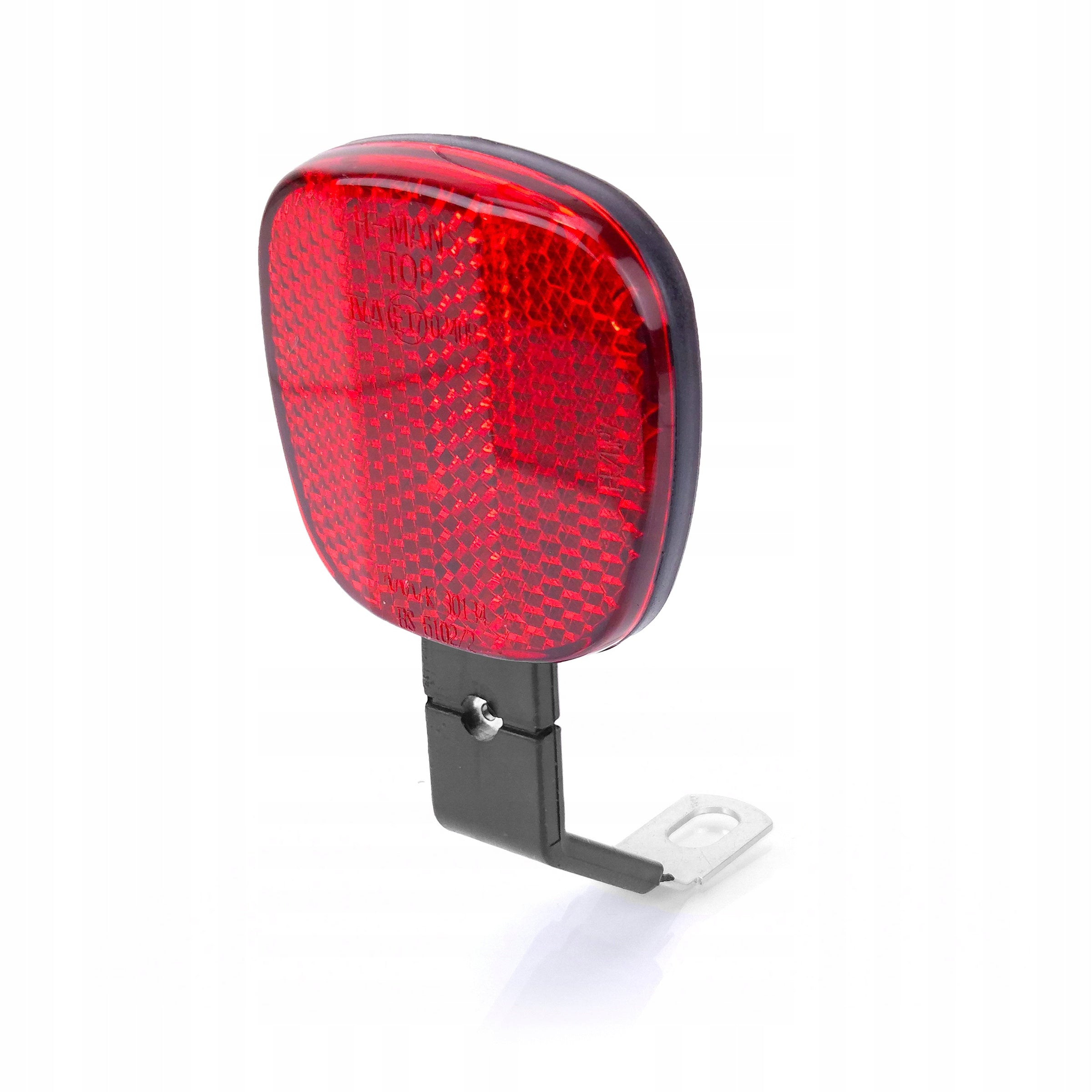 Red reflective light for bike rear reflector screw-on foot